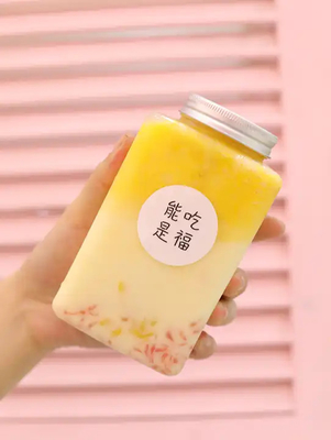 Modern Square Round Bubble Tea Jugs com Manopla Limpa Proof Design 0,5kg