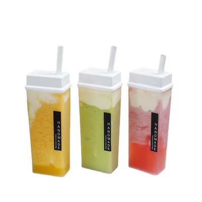 Jugos de chá de bolhas modernos com alça à prova de vazamento 120ml 250ml 350ml 500ml
