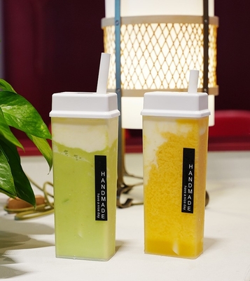 Jugos de chá de bolhas modernos com alça à prova de vazamento 120ml 250ml 350ml 500ml