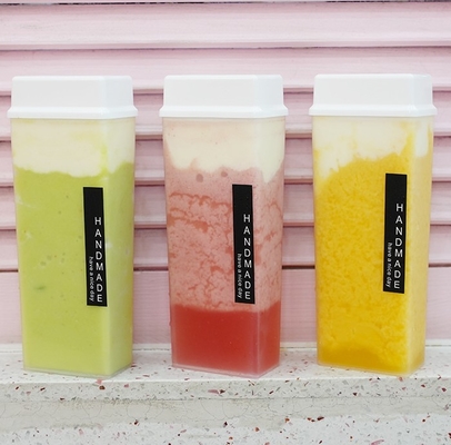 Jugos de chá de bolhas modernos com alça à prova de vazamento 120ml 250ml 350ml 500ml