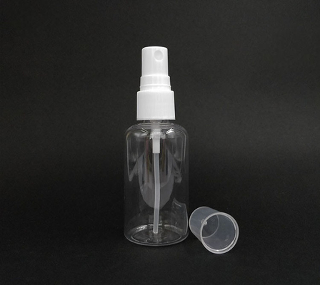 Botão de pulverização de plástico PET redondo transparente superfície lisa uso diário durável Várias capacidades