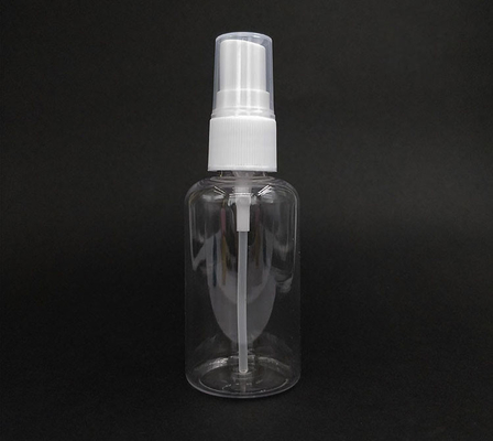 Botão de pulverização de plástico PET redondo transparente superfície lisa uso diário durável Várias capacidades
