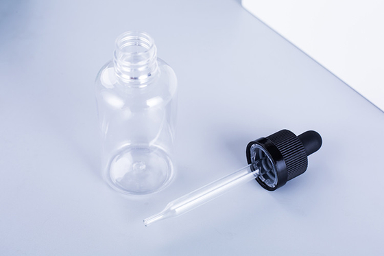 Garrafas de 10 a 120 ml Com tampa de parafuso lisa Logotipo personalizado Transparente Preto Personalizado