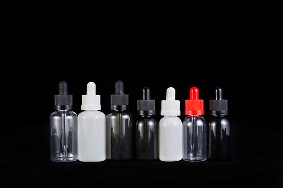 Garrafas de 10 a 120 ml Com tampa de parafuso lisa Logotipo personalizado Transparente Preto Personalizado