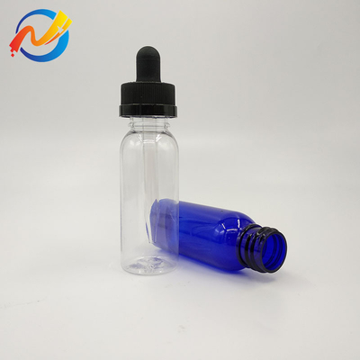 15 ml Logotipo personalizado Garrafas de gotas de plástico Superfície lisa Transparente Preto Personalizar
