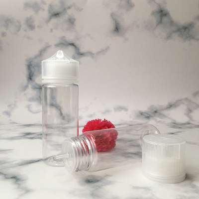 E Botelha de PET redonda líquida Variety Pack Neck à prova de crianças Transparente 10 ml - 100 ml Tamanho