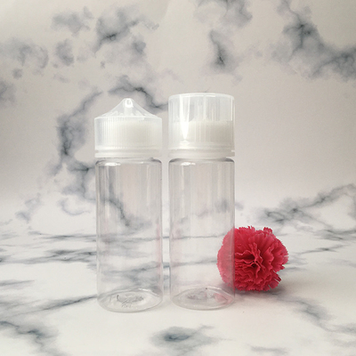 E Botelha de PET redonda líquida Variety Pack Neck à prova de crianças Transparente 10 ml - 100 ml Tamanho