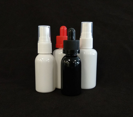 Botões de pulverização PET redondos Design transparente durável Várias opções de capacidade