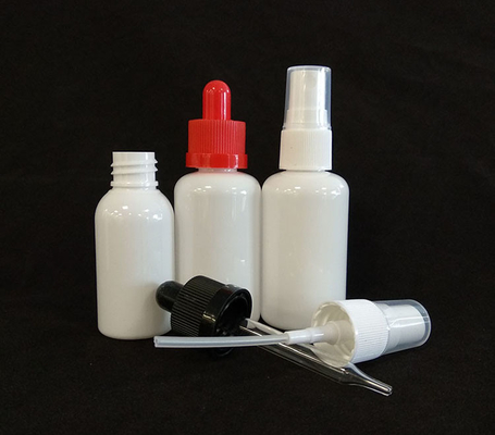 Botões de pulverização PET redondos Design transparente durável Várias opções de capacidade