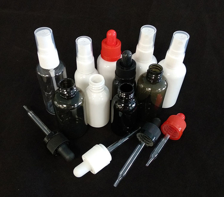 Botões de pulverização PET redondos Design transparente durável Várias opções de capacidade