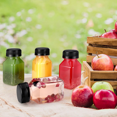 Garrafas modernas de chá de leite transparente com alças Cores personalizáveis Várias capacidades