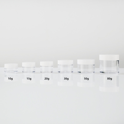Logotipo personalizado frasco cosmético com superfície lisa transparente cores personalizadas pressão sensivel junta