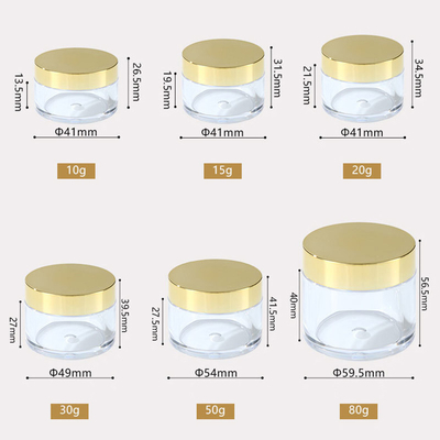 Frasco de plástico cosmético personalizado / Frasco de beleza de plástico com opções de design e impressão personalizados