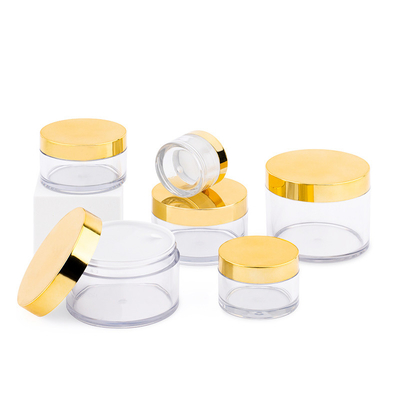 Conchas cosméticas de superfície lisa personalizadas Várias capacidades Selo de junta sensível à pressão