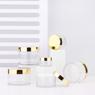 Conchas cosméticas de superfície lisa personalizadas Várias capacidades Selo de junta sensível à pressão