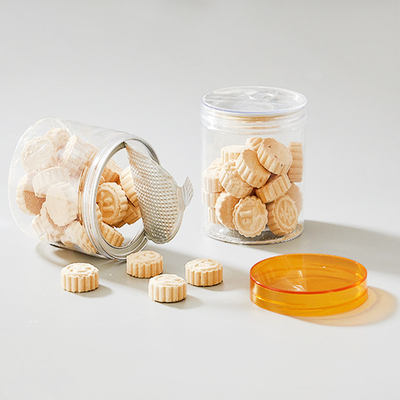 Elegante Plastic Cosmetic Jar Set Impressão personalizada de vários tamanhos para produtos de beleza