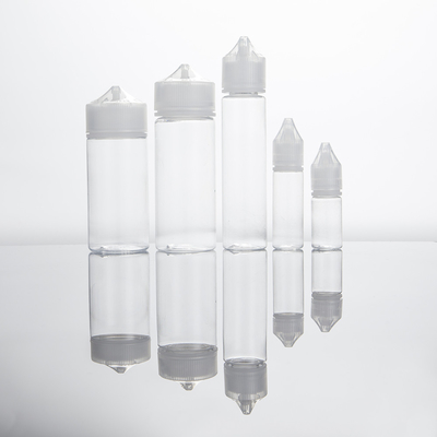 Garrafas de logotipo personalizadas para líquido E garrafa de líquido transparente tampa de parafuso recipiente de suco Vape