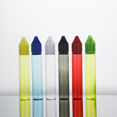E garrafa de PET líquido pescoço à prova de crianças 10 ml-100 ml personalizado E garrafa de impressão em tela líquida