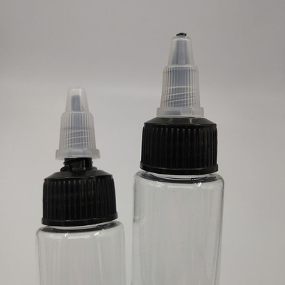 15 ml de garrafas de plástico de tipo de vedação personalizada com painel de etiqueta personalizado