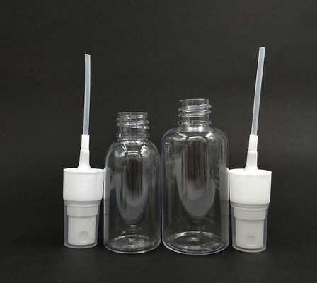 Botão de spray plástico PET liso para uso diário com cor transparente e design clássico