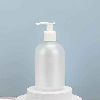 Flip top Botalhas redondas de loção PET 300 ml Botalhas claras para cuidados eficazes do corpo