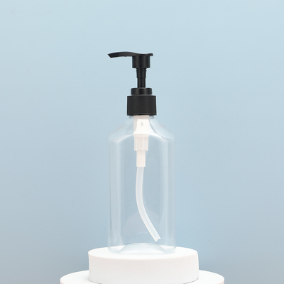 Capacidade da garrafa 250 ml Garrafas de loção de plástico transparentes com material de tampa electroplated UV de plástico