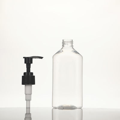 Impressão de tela Botões de loção de plástico construídos usando recipientes de corpo de PET e colar PET para as necessidades de embalagem cosmética de cuidados com a pele