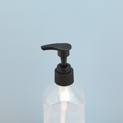 Capacidade da garrafa 250 ml Garrafas de loção de plástico transparentes com material de tampa electroplated UV de plástico