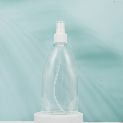 Garrafas de loção PMMA redondas claras 250 ml 300 ml 500 ml Amostra fornecida Branca/Pedido do cliente