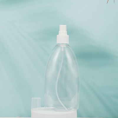Garrafas de loção PMMA redondas claras 250 ml 300 ml 500 ml Amostra fornecida Branca/Pedido do cliente