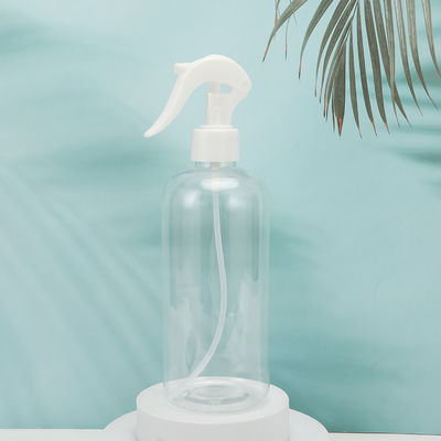 Frascos redondos de plástico transparente para loção com superfície para rotulagem, adequados para embalagens de produtos de cuidados com a pele e beleza