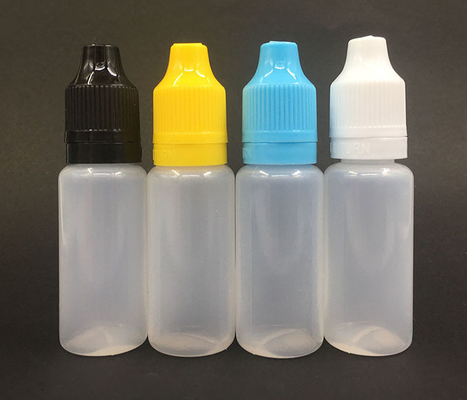 Garrafas de vidro negro transparente e personalizáveis para líquidos com tampa de parafuso