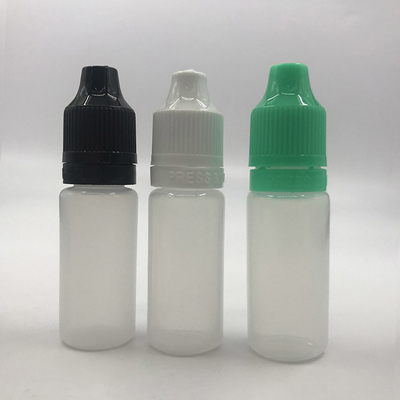 Garrafas de gotejamento transparentes pretas personalizáveis 10 ml-120 ml Superfície lisa para armazenamento de líquidos