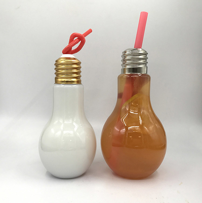 Garrafas de chá de leite de plástico à prova de vazamento com parafuso na tampa 500 ml Capacidade Quadrada Forma Redonda 0,5 kg Peso Mão