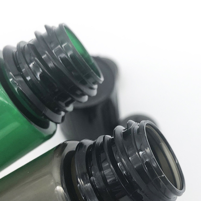 Logotipo personalizado Botella de líquido E transparente redonda com pescoço à prova de crianças e impressão em tela