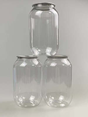 Frasco cosmético de plástico liso personalizado com acabamento transparente para logotipo e design personalizados