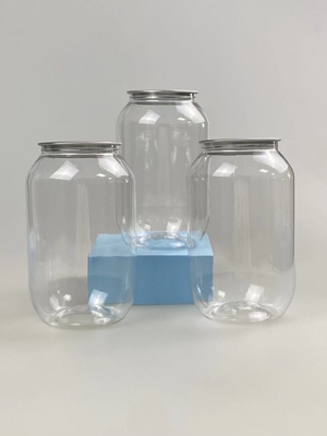 Frasco cosmético de plástico liso personalizado com acabamento transparente para logotipo e design personalizados