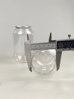 Garrafa cosmética transparente personalizada com pressão superficial lisa