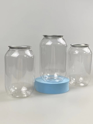 Garrafa cosmética transparente personalizada com pressão superficial lisa
