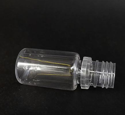 Garrafas de líquido redondas e à prova de crianças com impressão personalizada embalagens transparentes com tampa de parafuso em várias capacidades