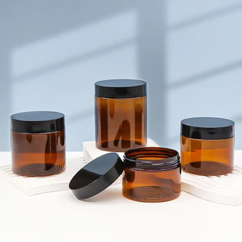 Containers de garrafa de alumínio de design transparente com tampa selada - 2oz a 8oz de capacidade