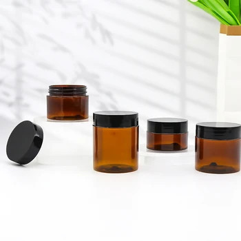Containers de garrafa de alumínio de design transparente com tampa selada - 2oz a 8oz de capacidade