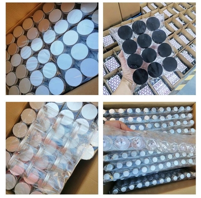 Grau Alimentar Vazio Cosmético Esfregar o Corpo Máscara Facial Recipiente PET Claros 30 ml 500 ml Jar de Plástico Com Cobertura