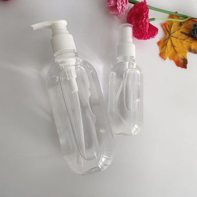 PETG bomba de aço inoxidável dispensando garrafa cosmética com logotipo personalizável