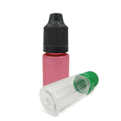 Garrafa líquida PET E transparente de 10 ml, 15 ml, 30 ml, 60 ml, 80 ml e 100 ml, com impressão em tela de logotipo personalizado