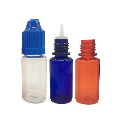 Garrafa líquida PET E transparente de 10 ml, 15 ml, 30 ml, 60 ml, 80 ml e 100 ml, com impressão em tela de logotipo personalizado
