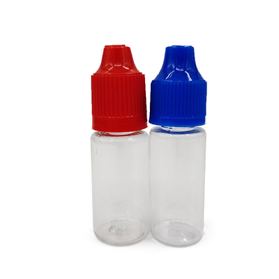Garrafa líquida PET E transparente de 10 ml, 15 ml, 30 ml, 60 ml, 80 ml e 100 ml, com impressão em tela de logotipo personalizado