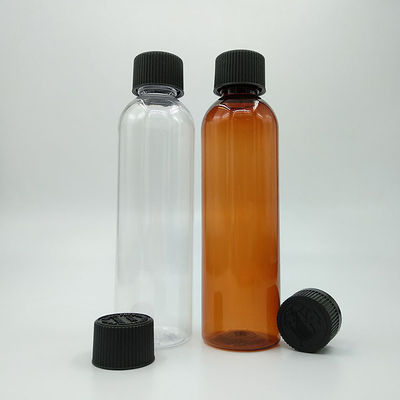 Garrafas de plástico de parafuso com impressão a pedido do cliente