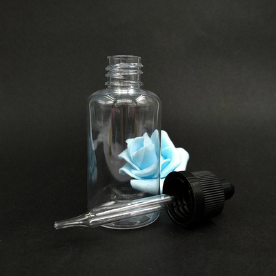 Garrafas de vidro liso para líquidos - tampa de gotas de vários tamanhos 10ml-120ml