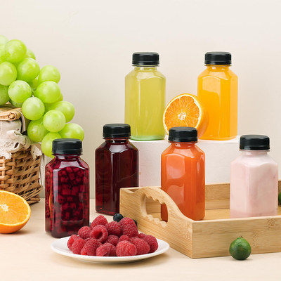Modern Square Round Glass Milk Tea Flasses 120ml 250ml 500ml Capacidade